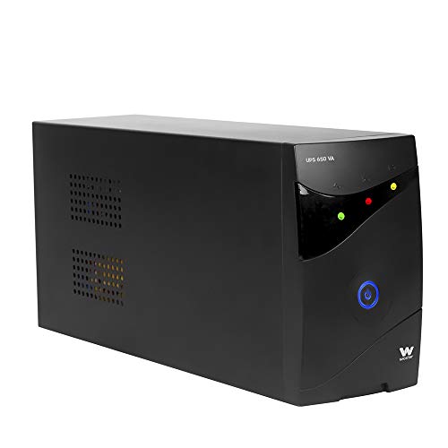 Woxter UPS 650 VA - Sistema de Alimentación Ininterrumpida SAI (650VA/360 watts, Autonomía aprox 8 minutos)